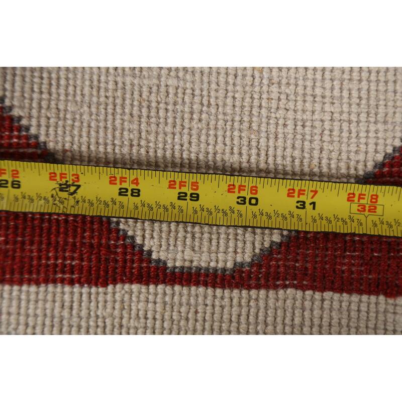 Geometric Gabbeh Kashkoli Area Rug Hand-knotted Oriental Wool Carpet - 6'1" x 8'11"