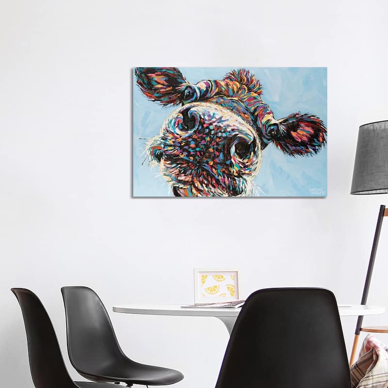 iCanvas "Funny Cow II" by Carolee Vitaletti Canvas Print - 26x40x1.5