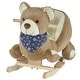 preview thumbnail 3 of 7, Baby Plush Animal Rocker with Pedals in Bear Themed