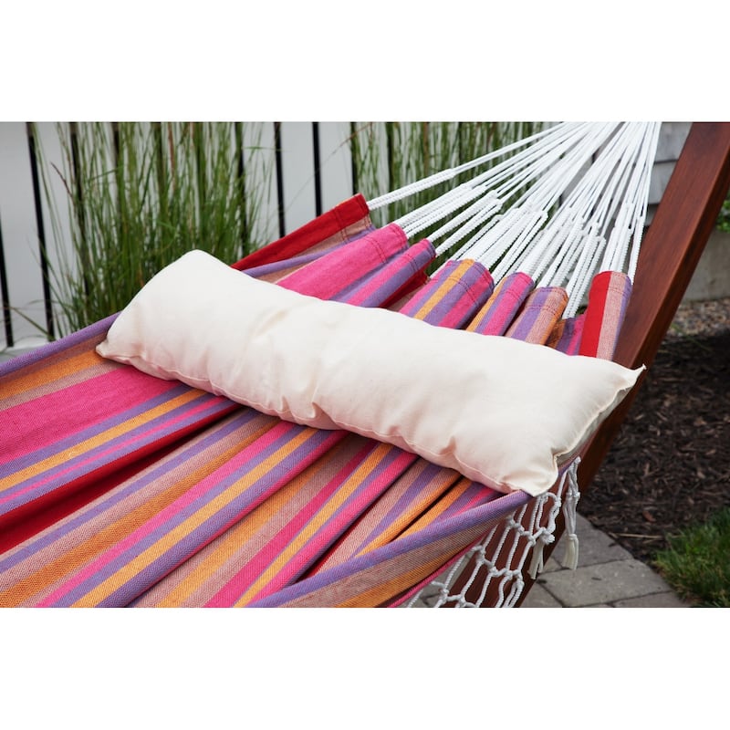 Acapulco Outdoor Patio Pillow Cotton Hammock Cushion - 10 x 30 Inches