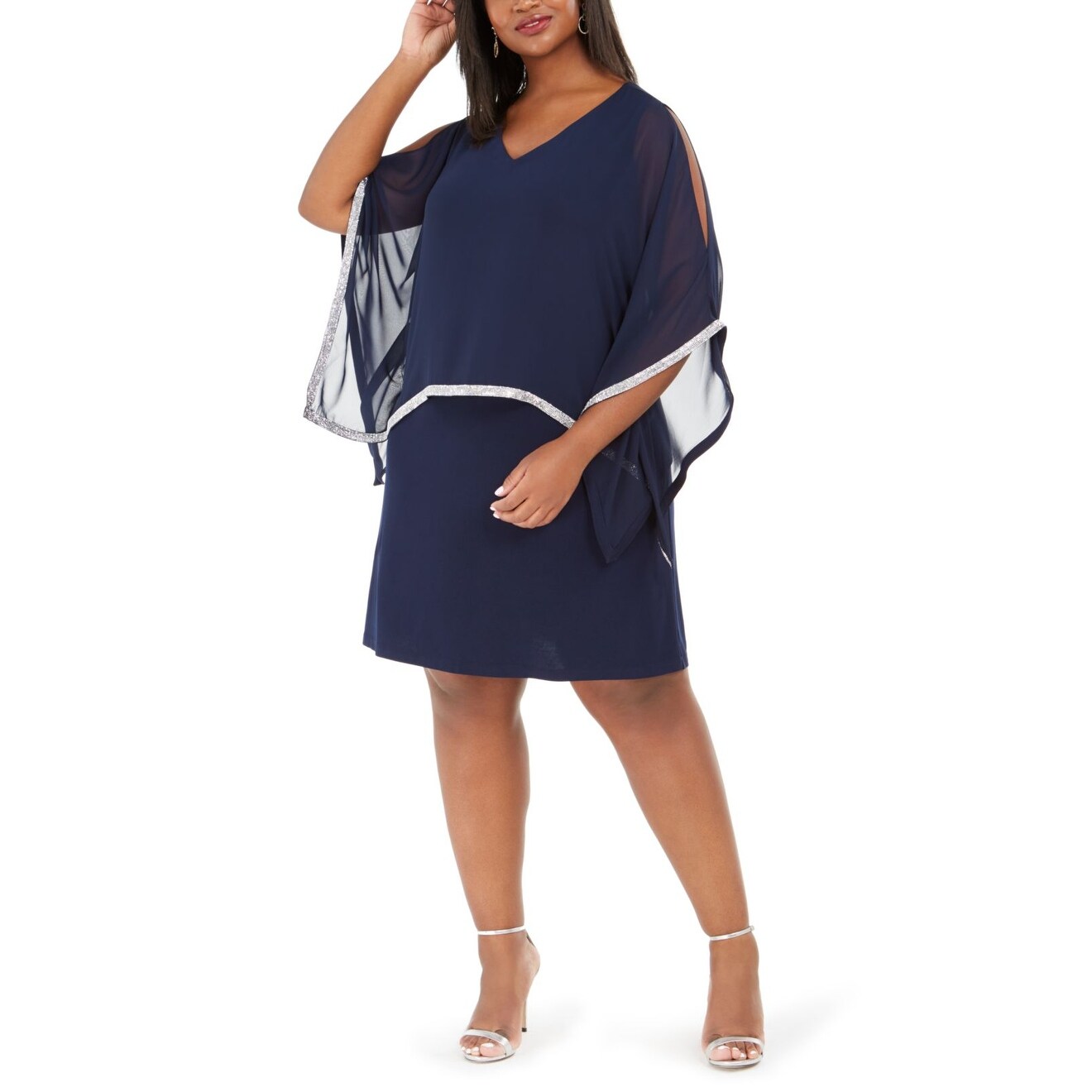 msk rhinestone sheath dress