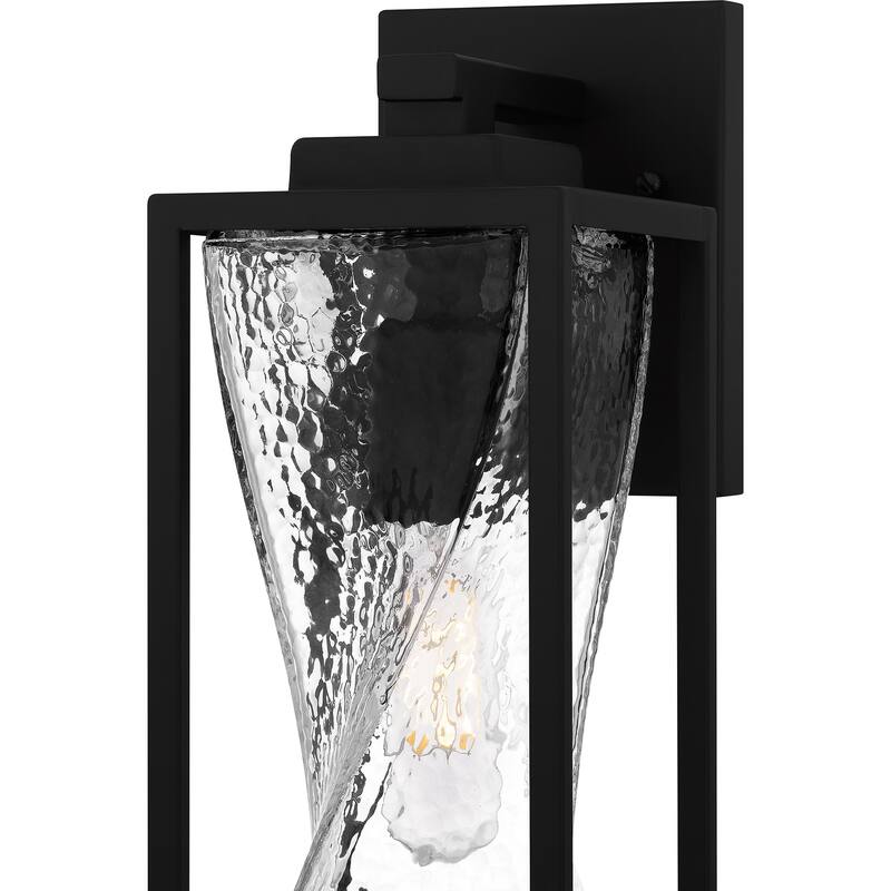 Zarah 1-Light Matte Black Outdoor Wall Lantern