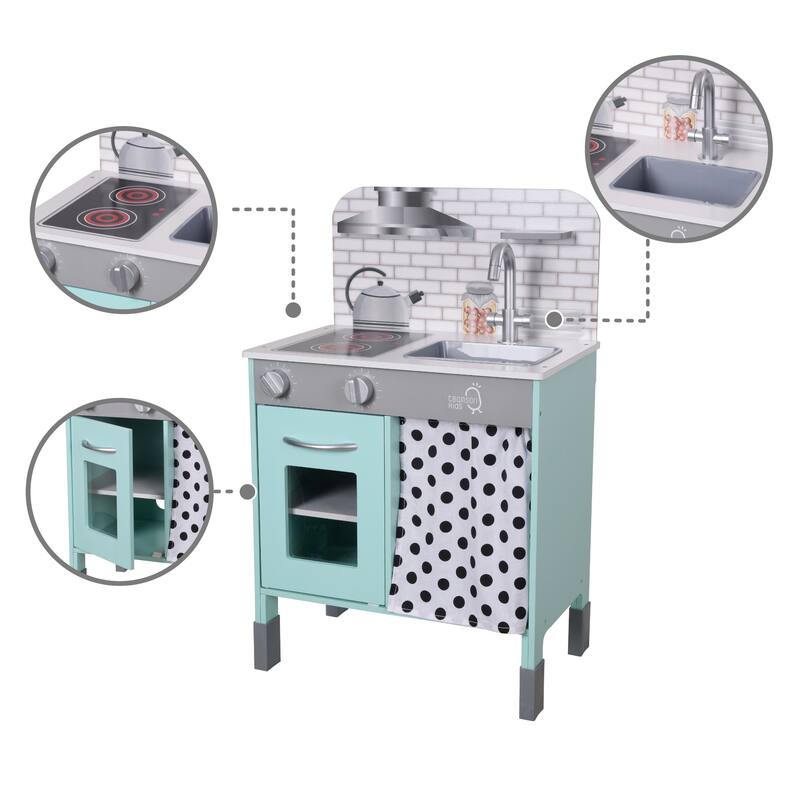 Teamson Kids - Little Chef Philly Modern Play Kitchen - Petrol