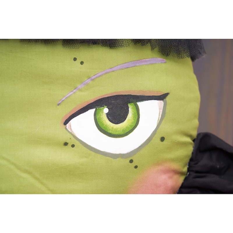 Resting Witch Face Zombinaland Halloween Decorative Soft Figurine Pillow