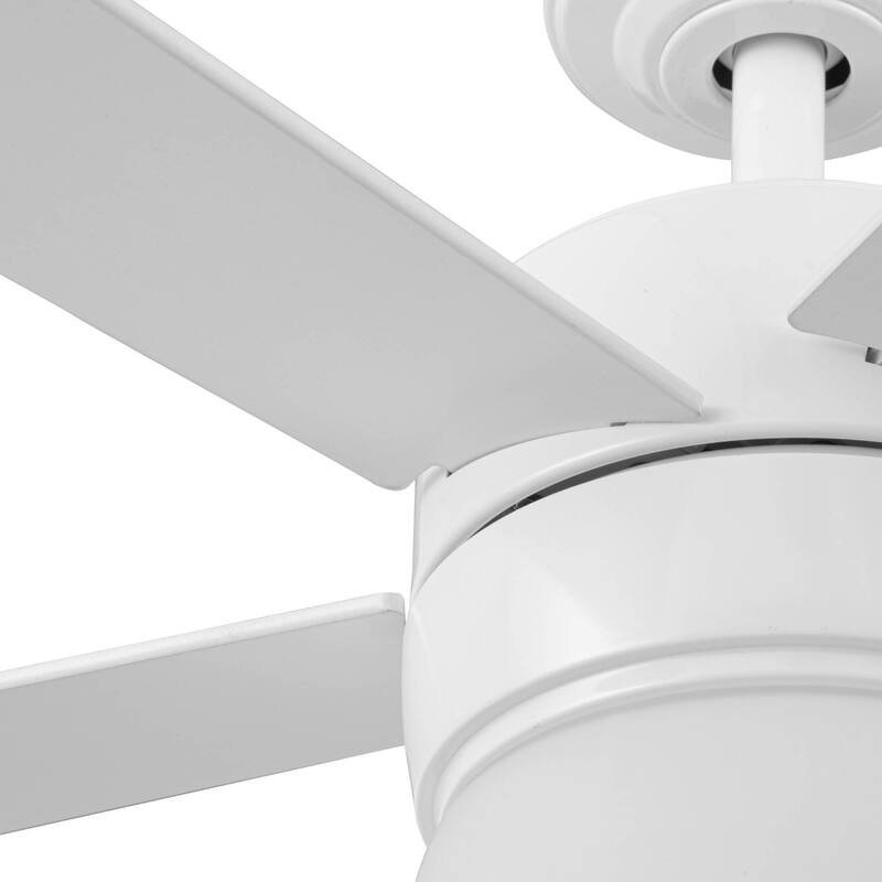 52" Prominence Home Ardrey Kell Modern Indoor LED Ceiling Fan with Light, Remote Control, Dual Mounting, Dual Finish Blades