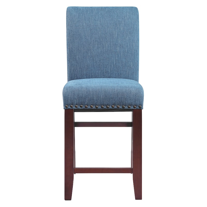 24" Parsons Barstool with Nailheads