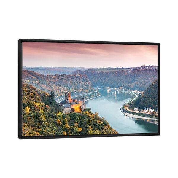 slide 2 of 9, iCanvas "Romantic Rhine, Germany II" by Matteo Colombo Framed Canvas Print Black - 26x40