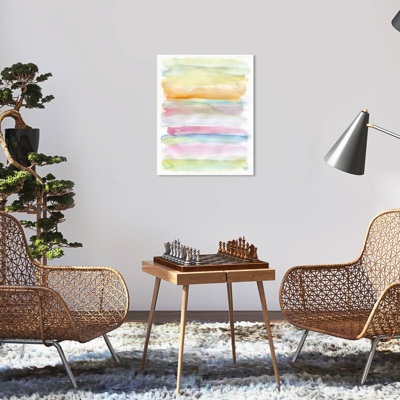 Wynwood Studio Abstract Melted Marshmallows Yellow and Light Yellow Modern & Contemporary Wall Art Canvas Print - 20 x 16