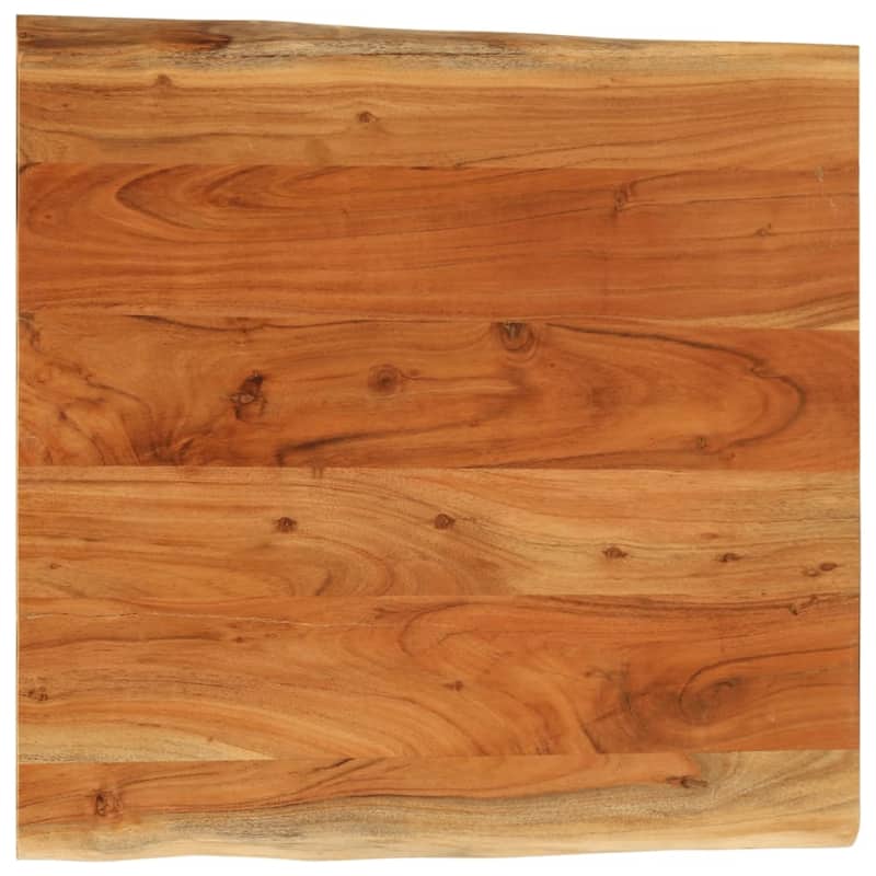 vidaXL Table Top Replacement Board Tabletop Accessory Solid Wood Live Edge - Natural Acacia wood - 15.7" x 15.7"/ 1