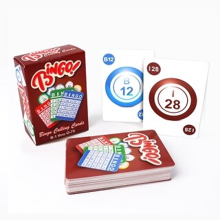 GSE™ Bingo Calling Cards, Plastic Coated Bingo Playing Deck of