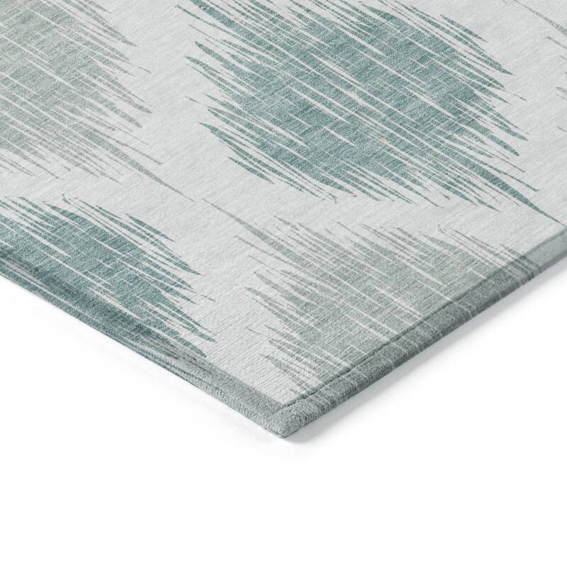 HomeRoots Ikat Transitional Rectangle Outdoor Rug