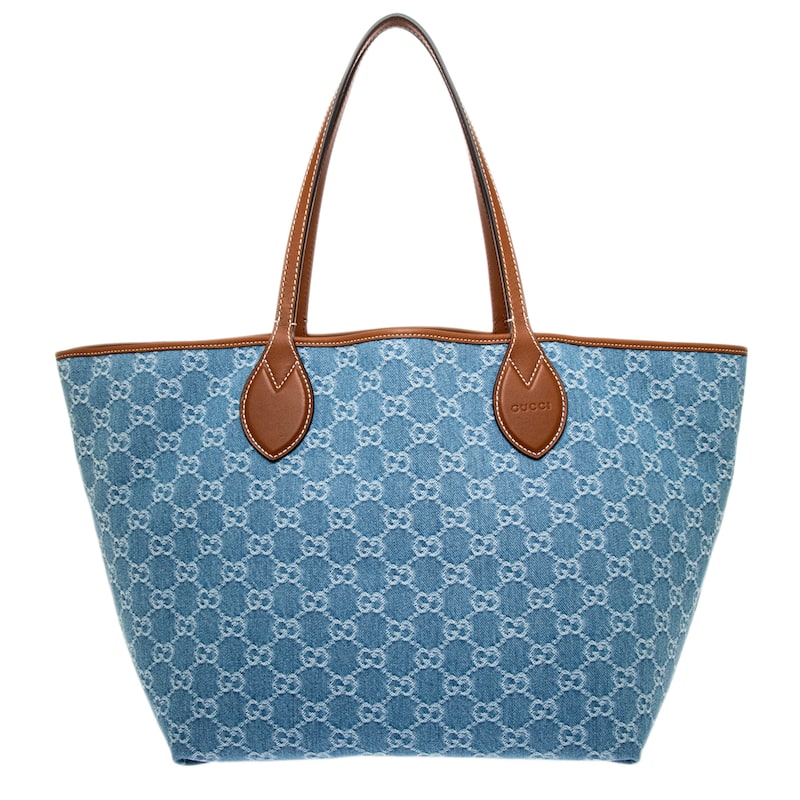 Gucci Totissima Large Tote Bag - Denim Blue