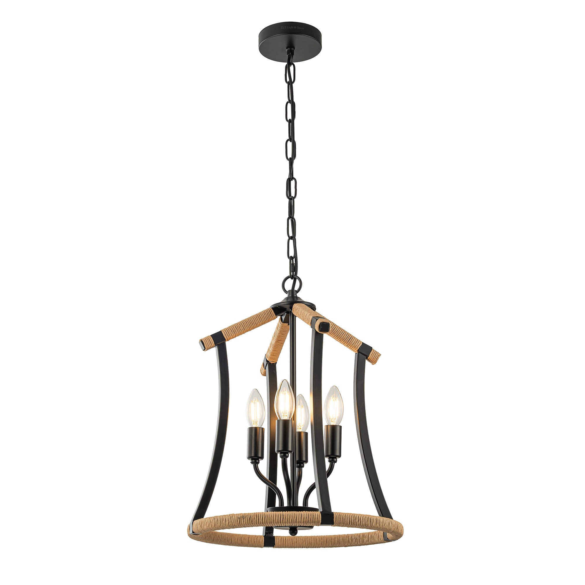 Margo 4-Light Modern Farmhouse Chandelier - 15 In. Wide