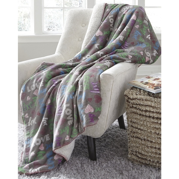 Clarisse Youth Throw Blanket in Grey. Opens flyout.