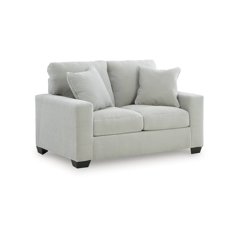 Signature Design by Ashley Ammon Light Gray Loveseat - 62" W x 40" D x 38" H