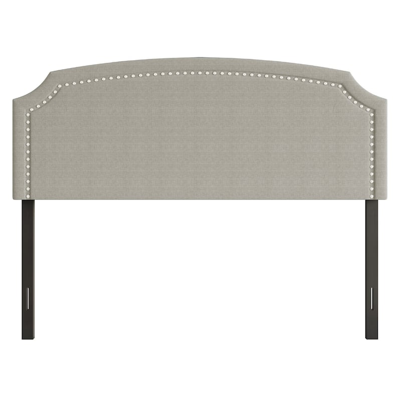 Cora Upholstered Clipped-corner Headboard w/ Nailhead Trim