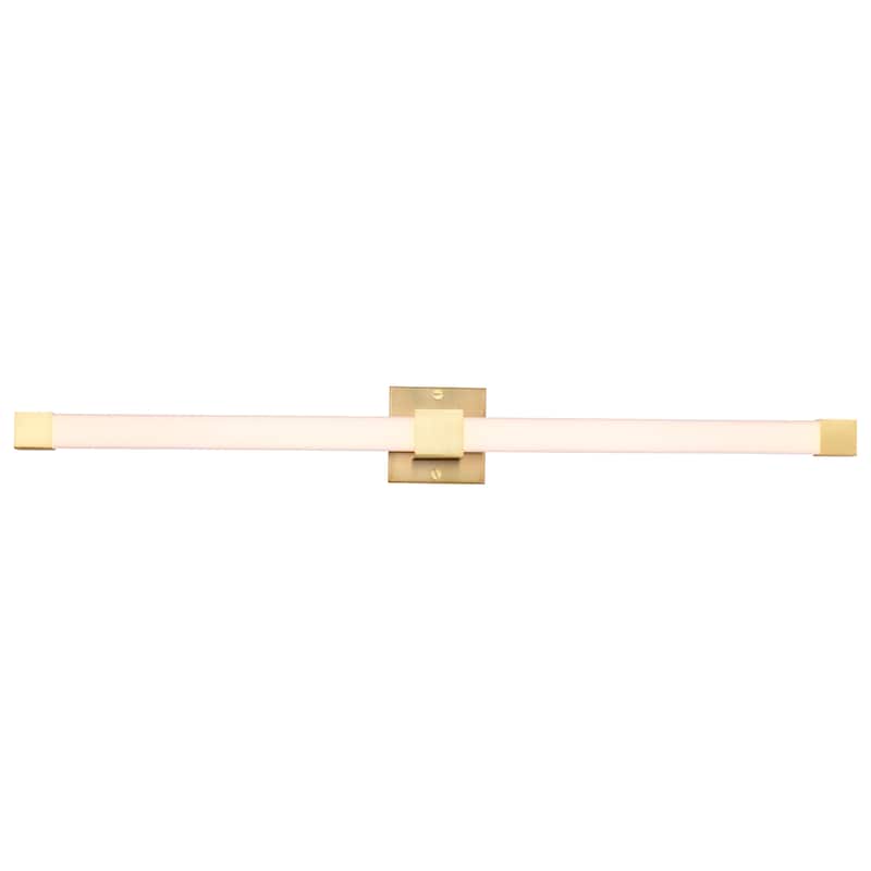 Brightwyn 35 Inch LED Vanity Brushed Brass Finish - Brushed Brass