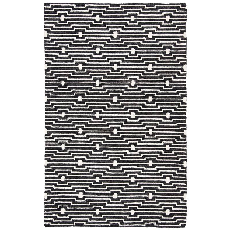 SAFAVIEH Handmade Micro-Loop Hanke Transitional Wool Rug-