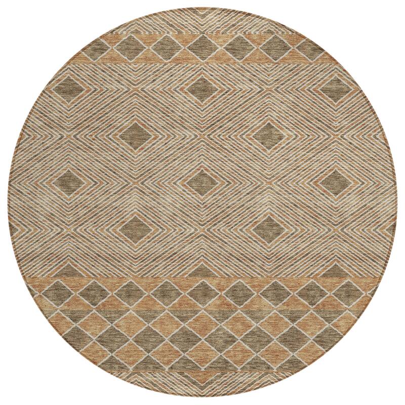HomeRoots Geometric Transitional Rectangle Outdoor Rug