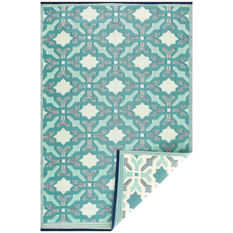 Reversible Mats Plastic Outdoor Rug for Camping, Patio, Backyard, RV, Picnic, Deck