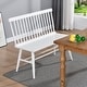 preview thumbnail 2 of 22, Entryway 40"L Solid Wood Dining Bench with Spindle Back