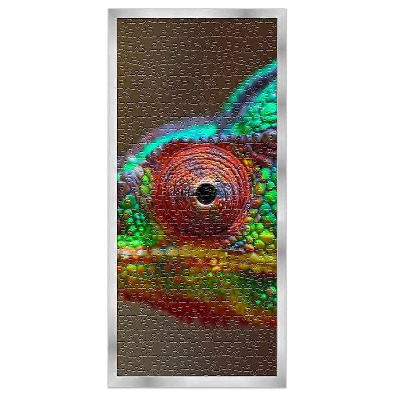 12x36 Jigsaw Puzzle Frame Kit - Kit Includes Puzzle Glue Sheets, Silver Wood Puzzle Frame - Holds 12x36 Photo