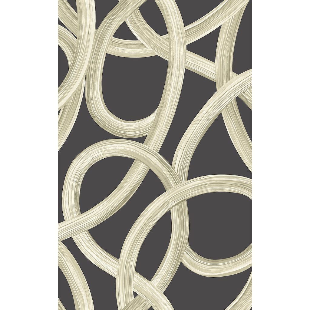 Calix Black Twisted Geo Wallpaper