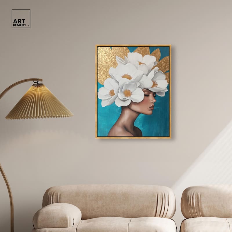 Floral Goddess I Canvas by Art Remedy