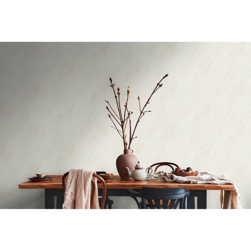 Galerie Wallcoverings Bricks and More Collection Metallic Marble Motif Metallic Finish Vinyl on Non-woven Wallpaper Roll