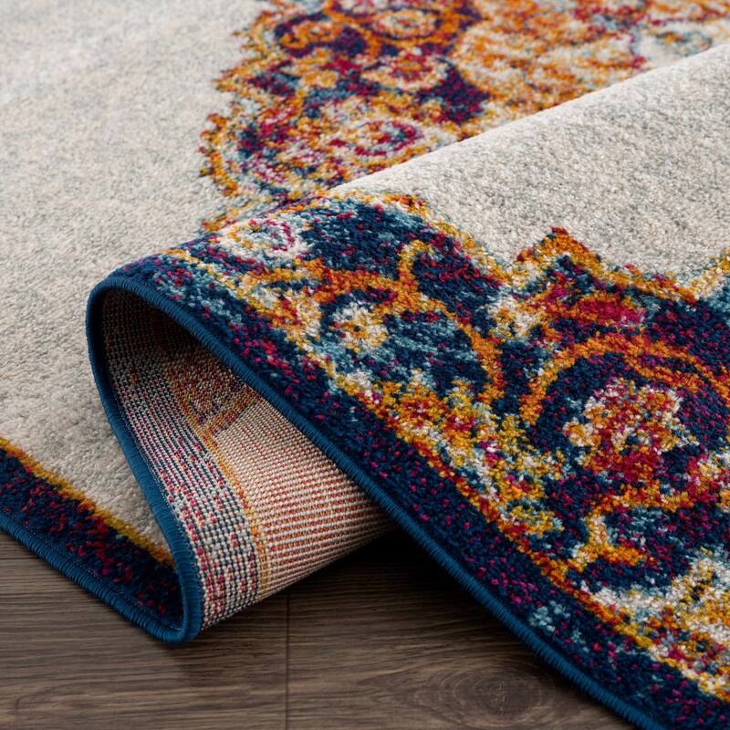 Hauteloom Istanbul Collection Vintage Oriental Traditional Medallion Area Rug