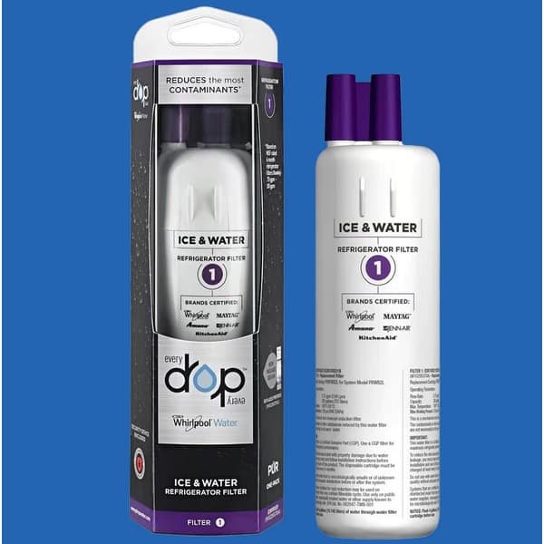 Whirlpool EveryDrop 1 Ice and Water Filter White EDR1RXD1 1 piece