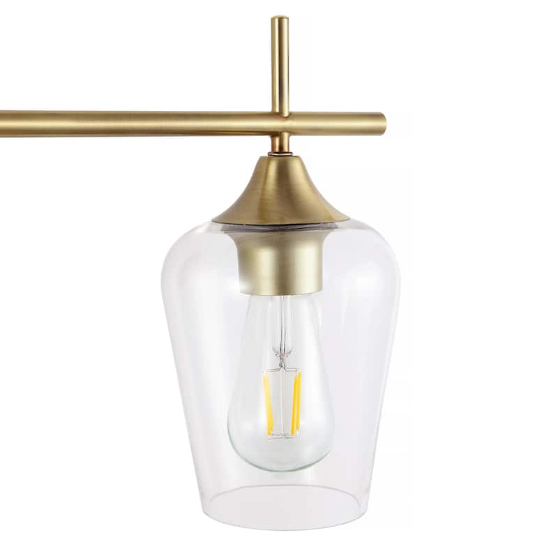 GetLedel 3-Light Dimmable Bathroom Vanity Light Wall Sconce with Clear Glass Shades