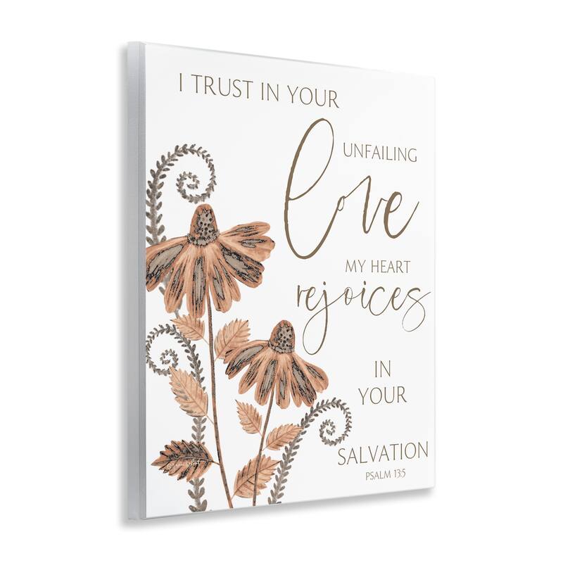 Stupell Trust In Your Unfailing Love Wall Plaque Art Design By Annie LaPoint