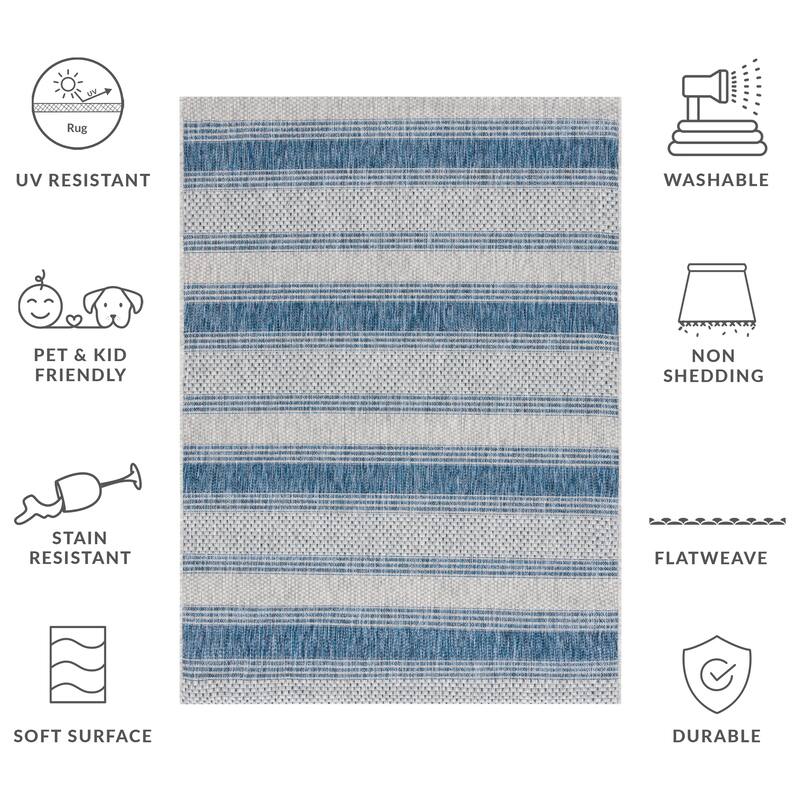 SAFAVIEH Courtyard Zainea Indoor/ Outdoor Waterproof Patio Backyard Rug