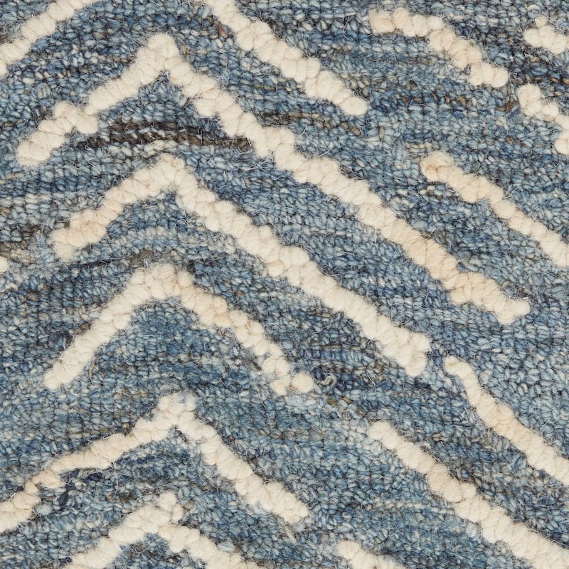 Nourison Vail Textured Herringbone Wool Area Rug