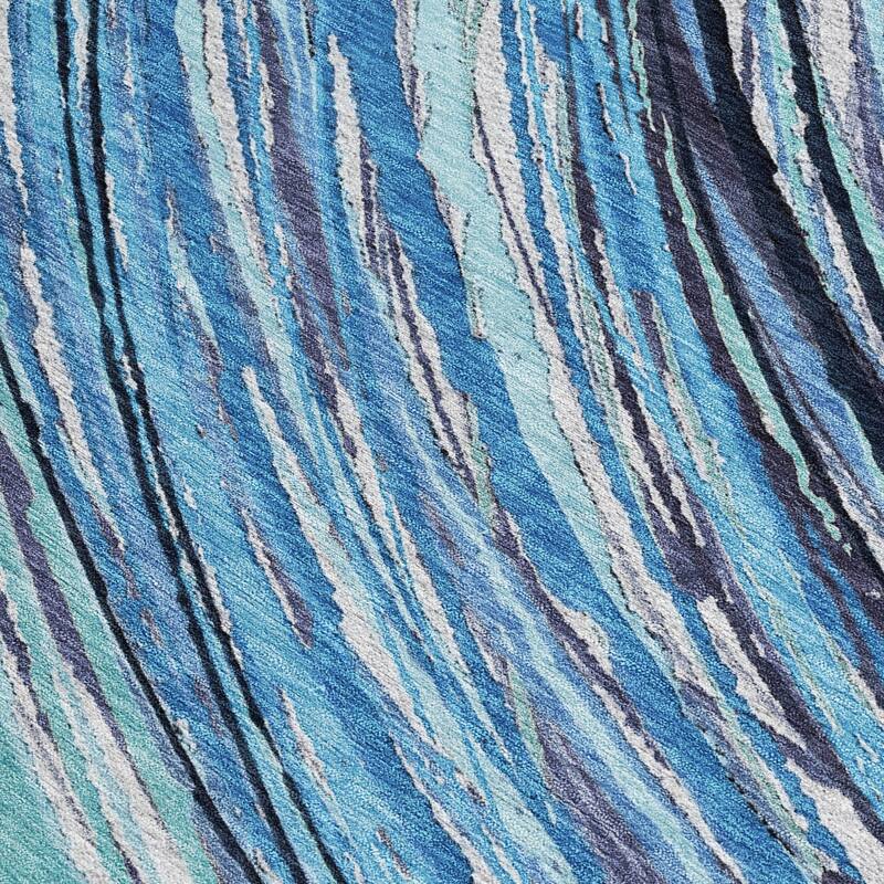 HomeRoots Abstract Transitional Rectangle Outdoor Rug