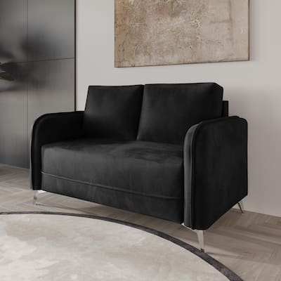 CraftPorch Luxurious Velvet Upholstered Loveseat - N/A