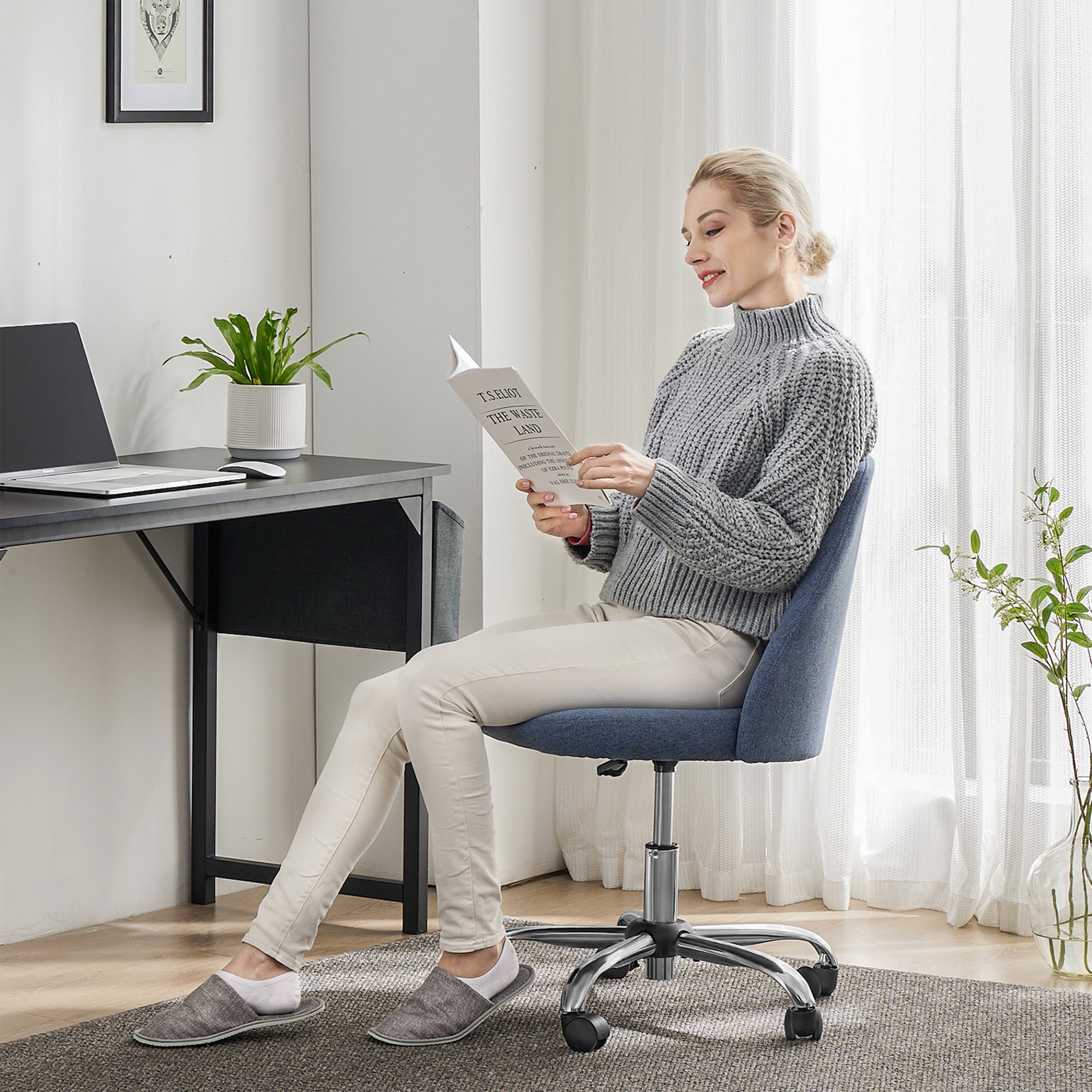 Small armless desk chair clearance
