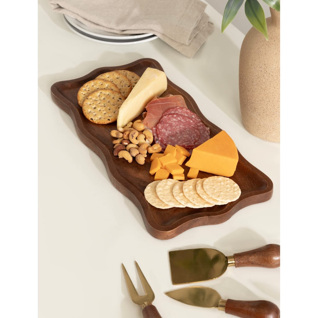 Kate and Laurel Waylock Cheese Board with Utensils