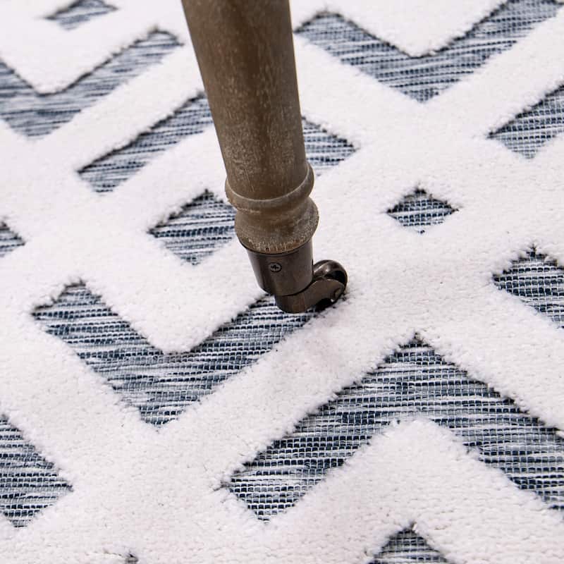 Simply Southern Cottage Covington Geometric Indoor Outdoor Rug