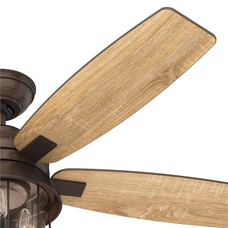Hunter 52" Coral Bay Outdoor Ceiling Fan with Light