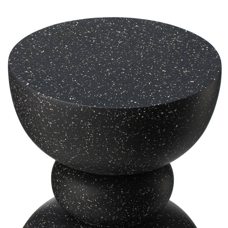 Glitzhome 17"H Multi-functional MGO Garden Stool Outdoor Table