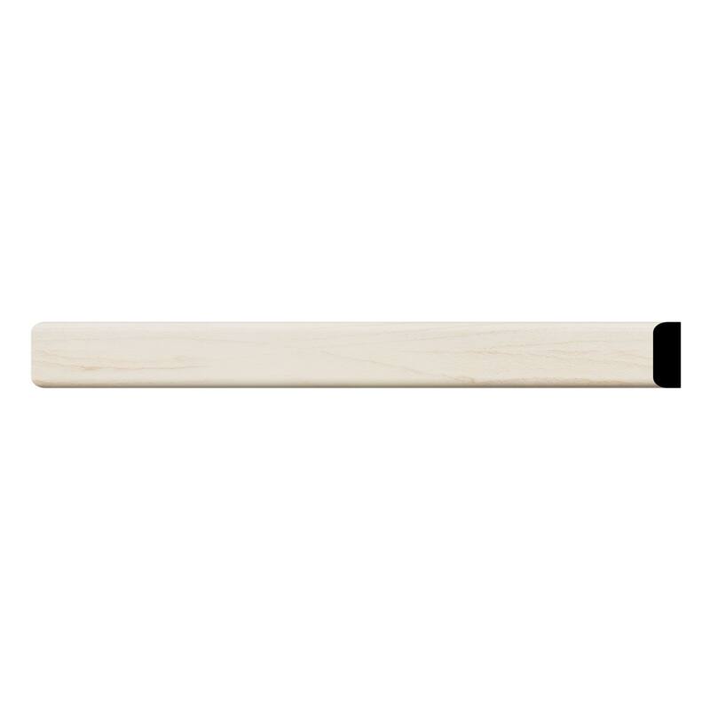 WM142: 1/4-in D x 3/4-in W x 96-in L Americraft Solid Hardwood Stain Grade Flat Screen Moulding - Maple