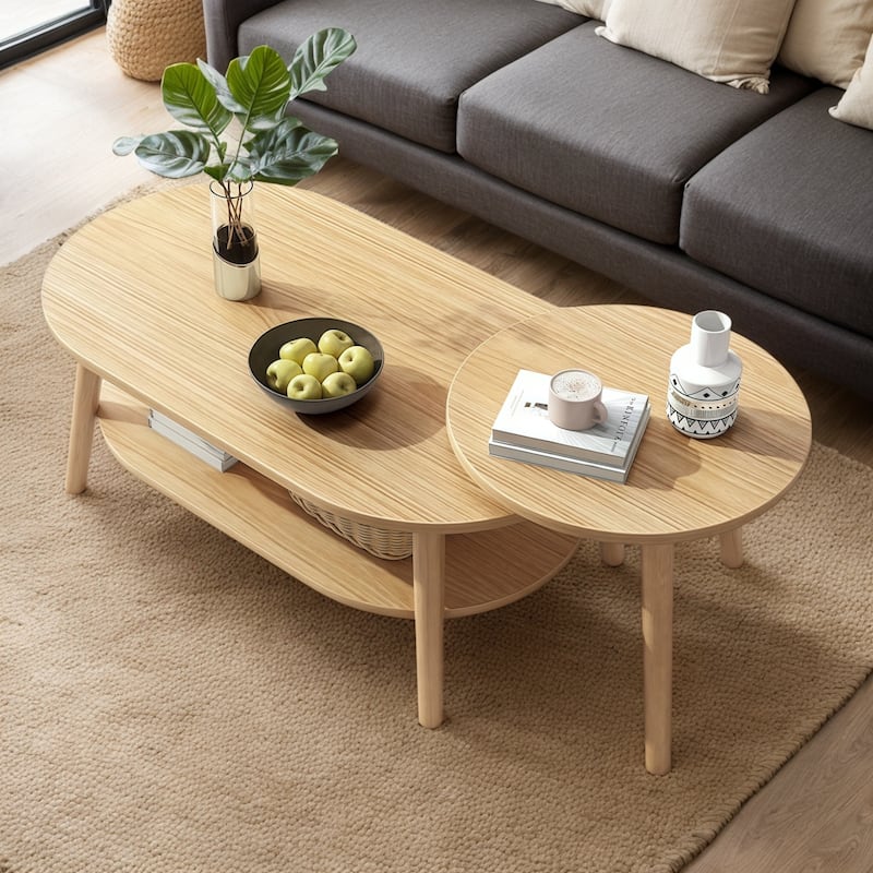 Modern Wooden Household Creative Dining Table Oak Coffee Table