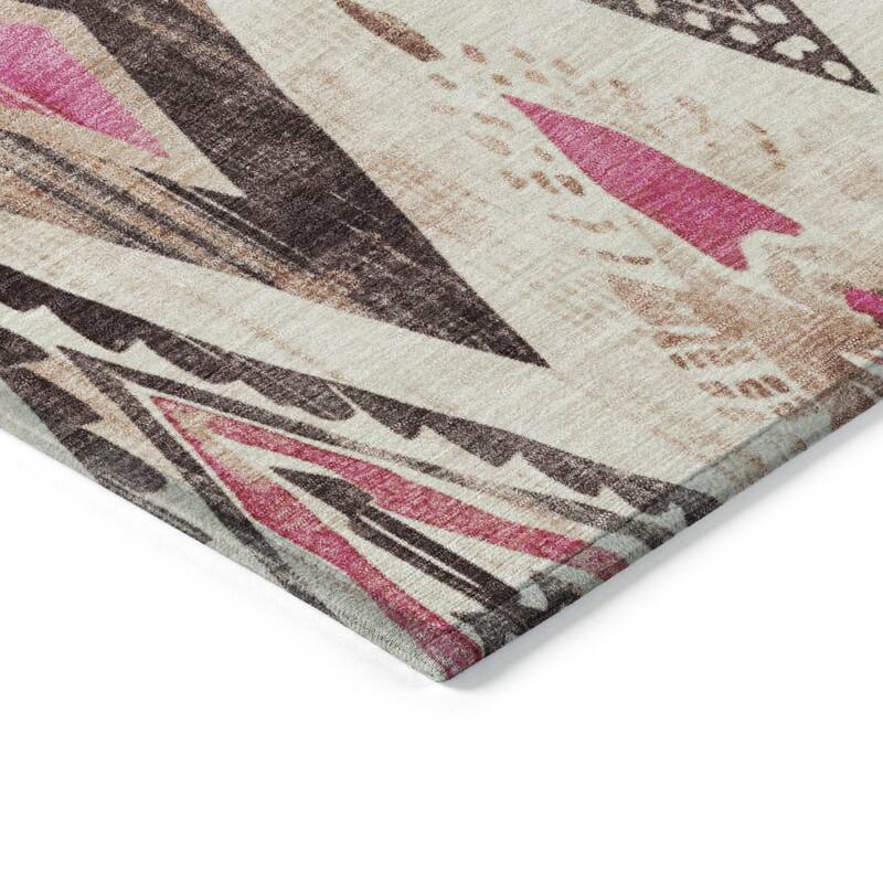 HomeRoots Aztec Transitional Rectangle Outdoor Rug