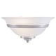 preview thumbnail 1 of 6, Da Vinci 1 Light Brushed Nickel Half Moon Wall Sconce White Glass - 12-in W x 6-in H x 6.25-in D Brushed Nickel - 12-in W x 6-in H x 6.25-in D