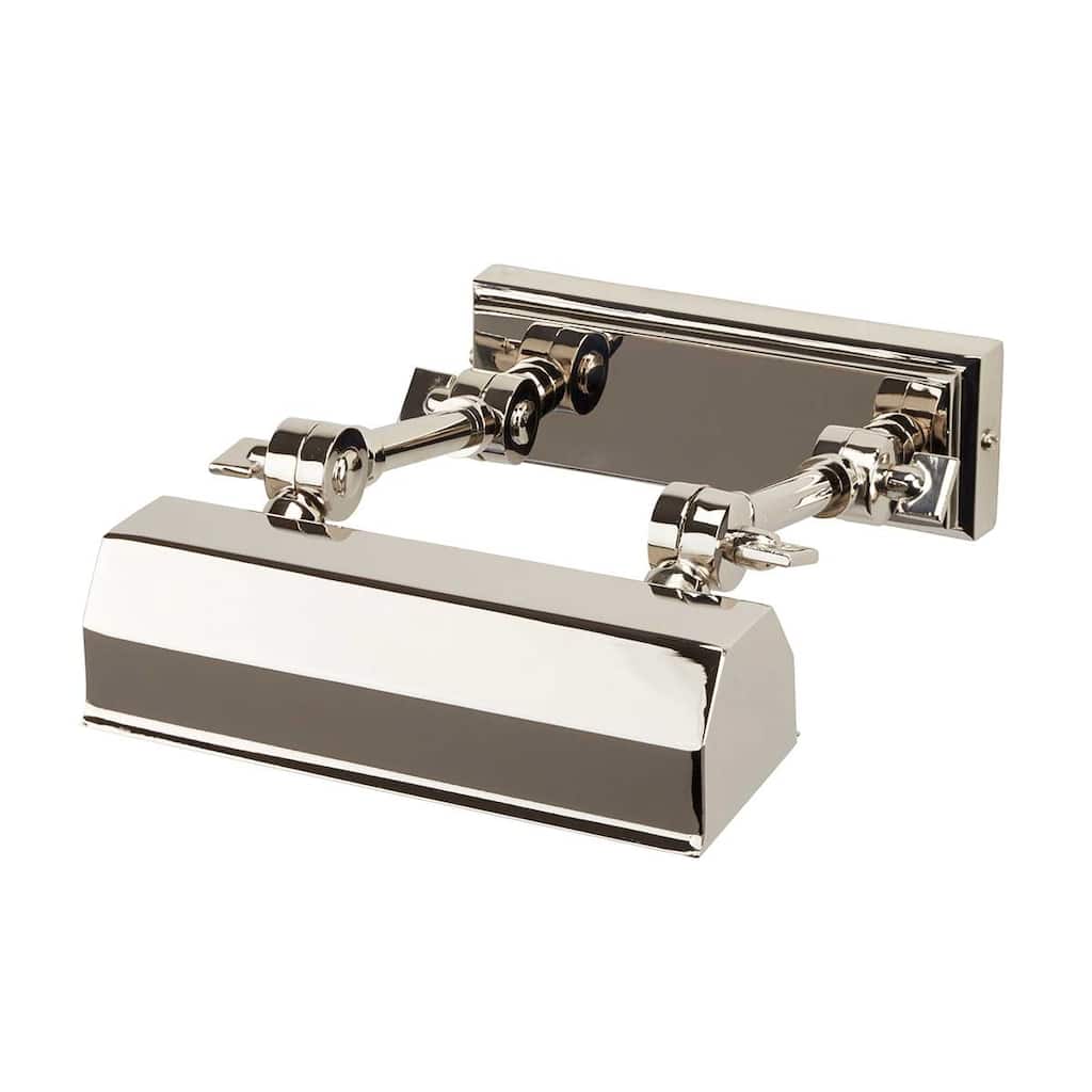 Chawton 1 Light Small Picture Light in Polished Nickel - 5"h x 7"w x 7.5"d