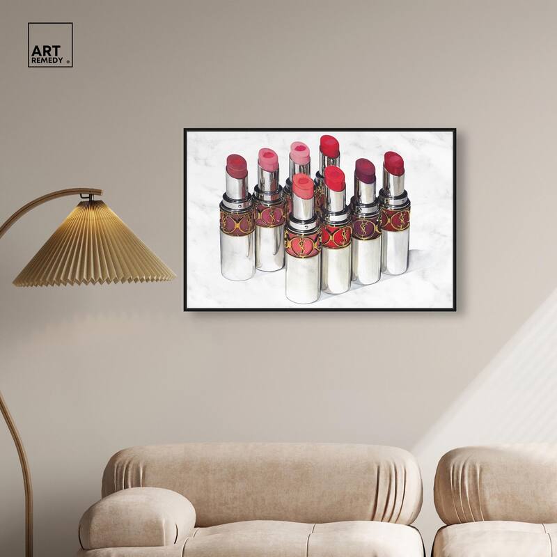 Doll Memories - Lipsticks 22 Canvas by Art Remedy