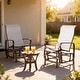 preview thumbnail 9 of 32, Outsunny Outdoor Glider Chair Set of 2, Gliders for Outside Patio with Smooth Rocking Mechanism