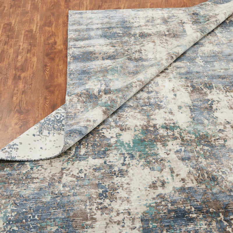 Earth Tones/Blues Area Rug